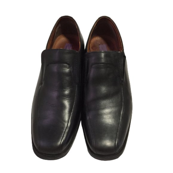 Left & Right Men's Size 46 Leather Black Shoes - Picture 1 of 12